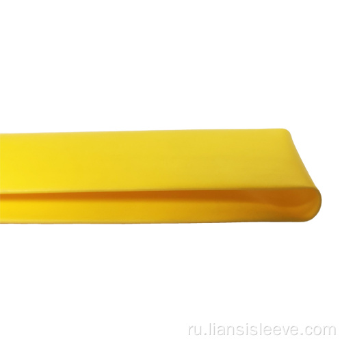 Желтый 2: 1 соотношение материал PE тепловая усаживаемая трубка